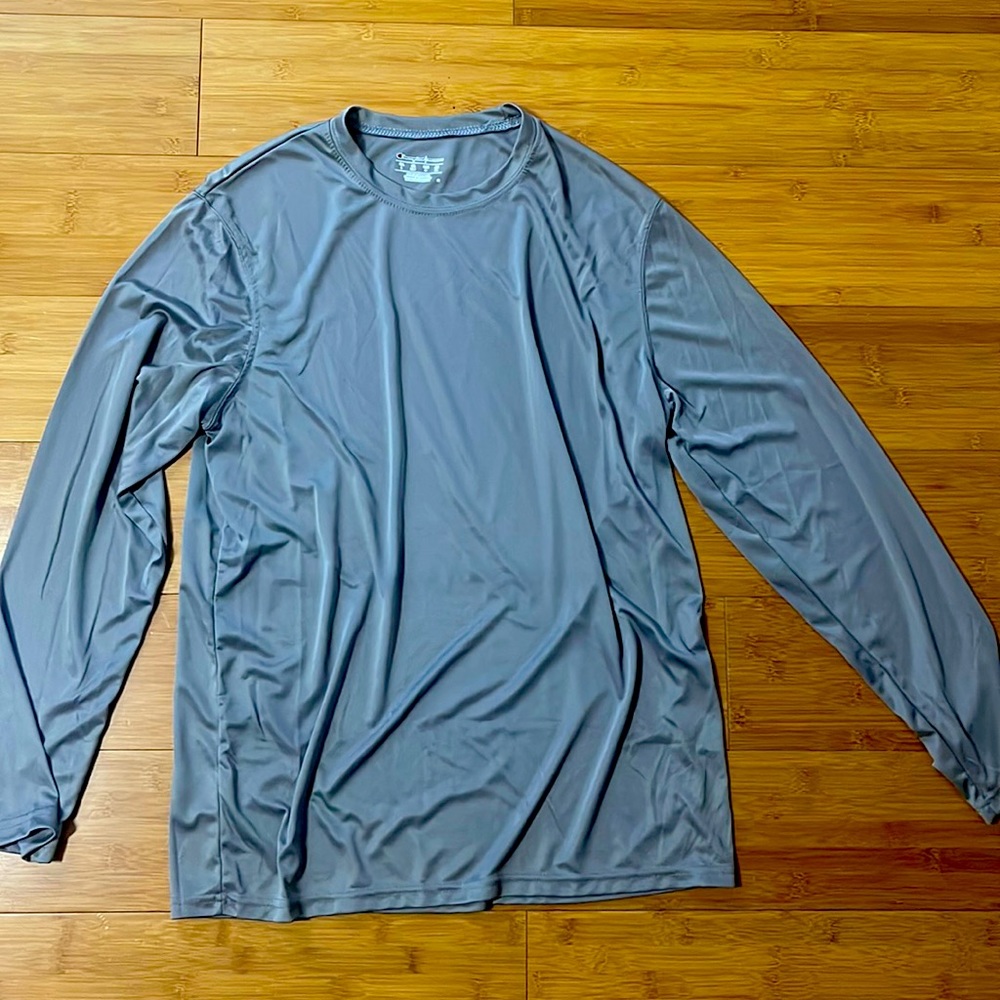 Grey Champion long sleeve tshirt. Size L